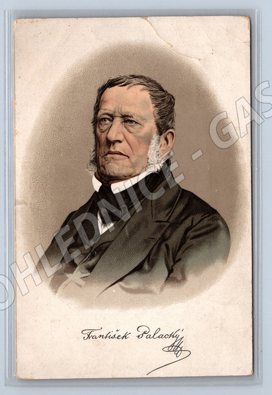 Pohlednice František Palacký portrét biografie (M9306)