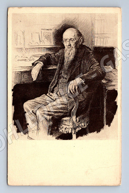 Pohlednice Karel Mattuš portrét Max Švabinský 1913 (M9309)