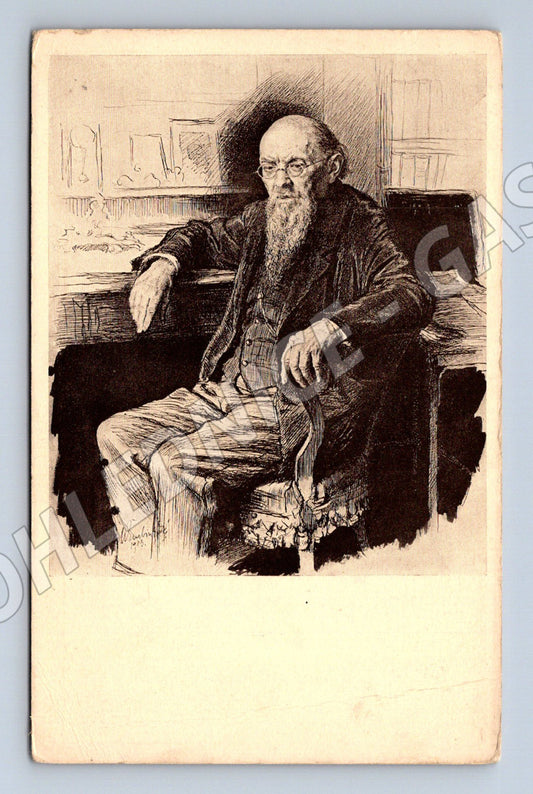 Pohlednice Karel Mattuš portrét Max Švabinský 1913 (M9309)