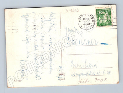 Pohlednice Mikoláš Aleš portrét 1966 (M9313)
