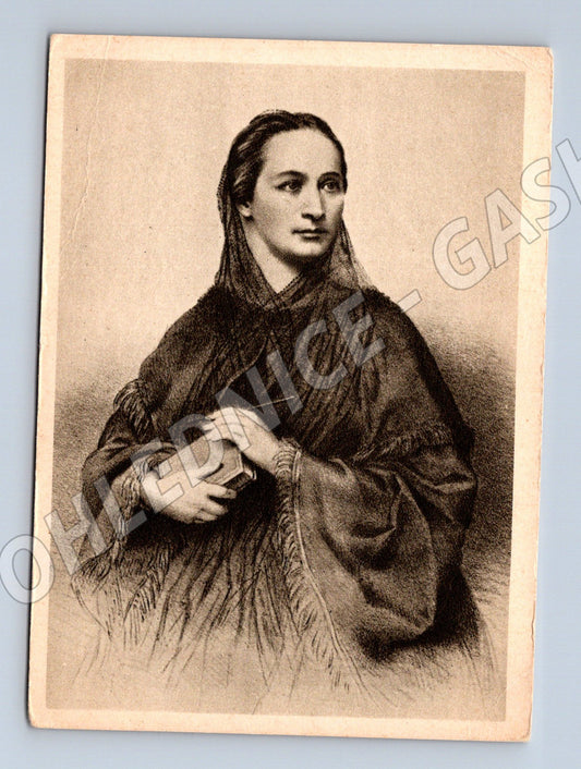 Pohlednice Božena Němcová litografie 1862 Farský (M9314)