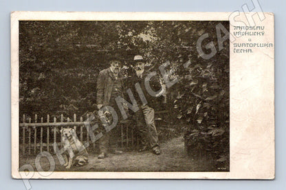 Postcard Jaroslav Vrchlický and Svatopluk Čech SIGNATURES! (M9319)