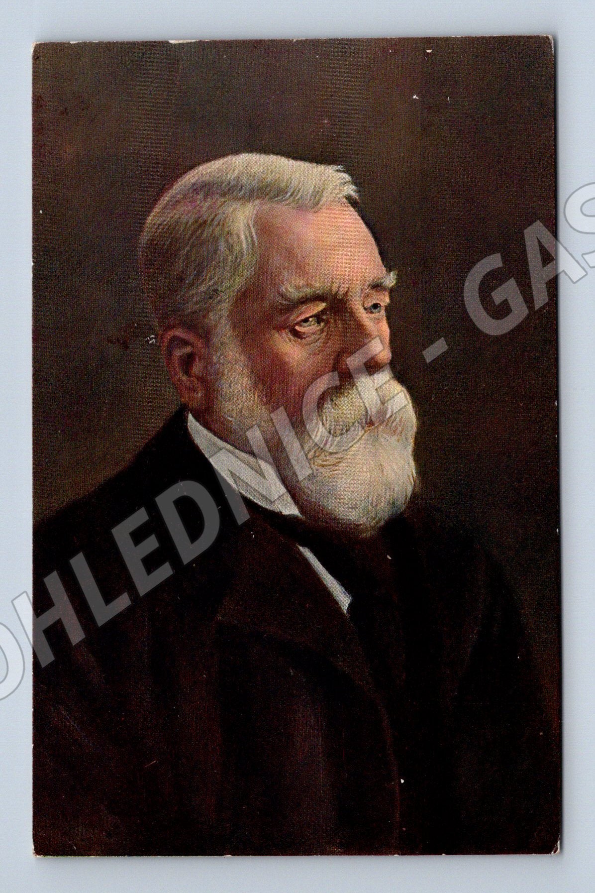 Postcard ALFRED NOBEL stamp (M9327)