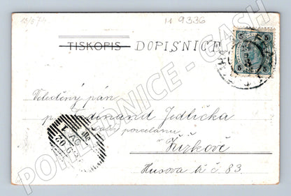 Postcard by Eliška Krásnohorská sent in 1904 (M9336)