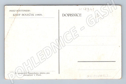 Postcard Josef Holeček Hugo Boettinger 1923 (M9341)