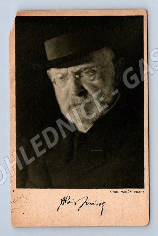 Pohlednice Alois Jirásek portrét 1931 prošlá (M9343)