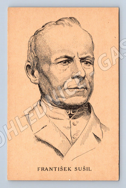 Postcard František Sušil Our Heroes (M9347)