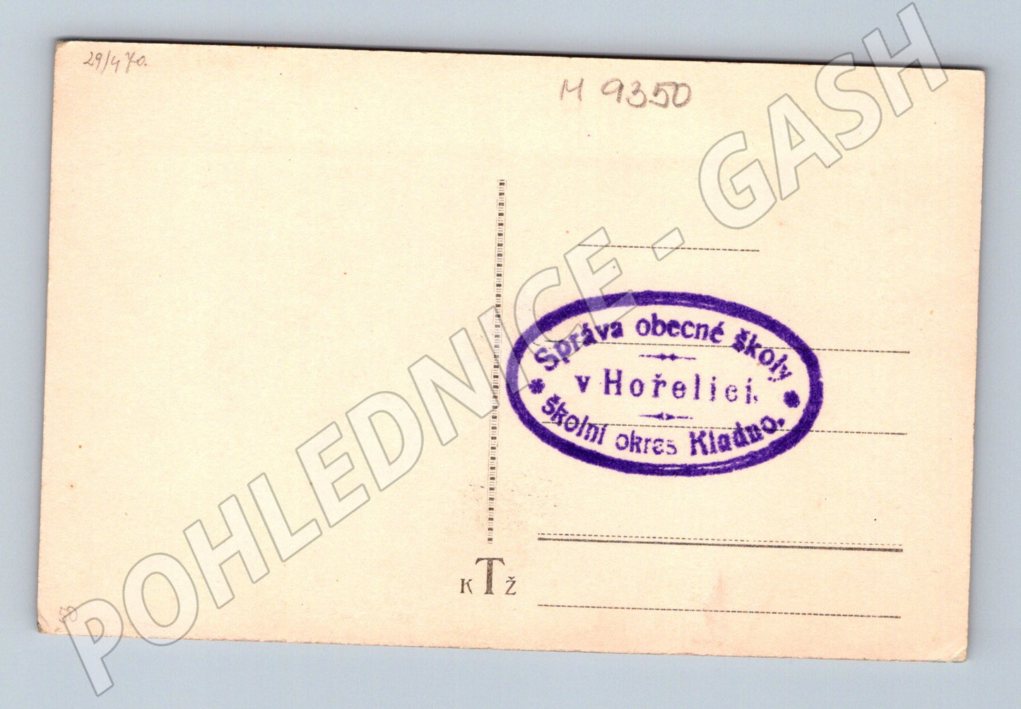 Postcard Eliška Krásnohorská portrait school stamp (M9350)