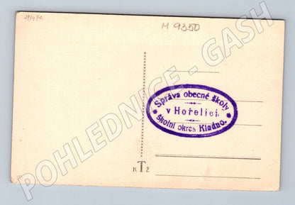 Postcard Eliška Krásnohorská portrait school stamp (M9350)