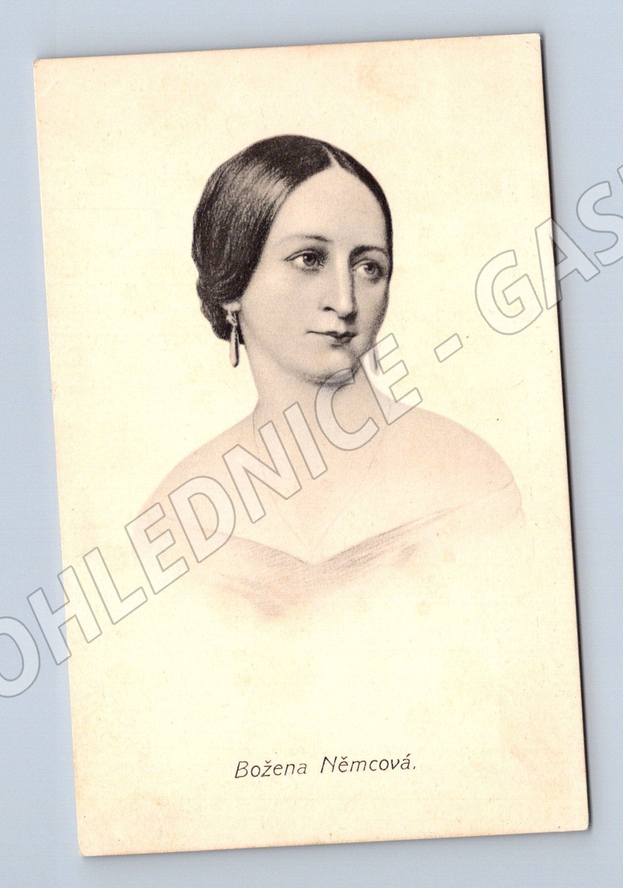 Postcard Božena Němcová older portrait (M9351)