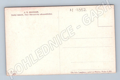 Pohlednice J S Machar portrét Langhans (M9352)