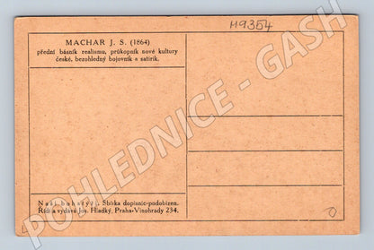 Pohlednice J S Machar Naši bohatýři portrét (M9354)
