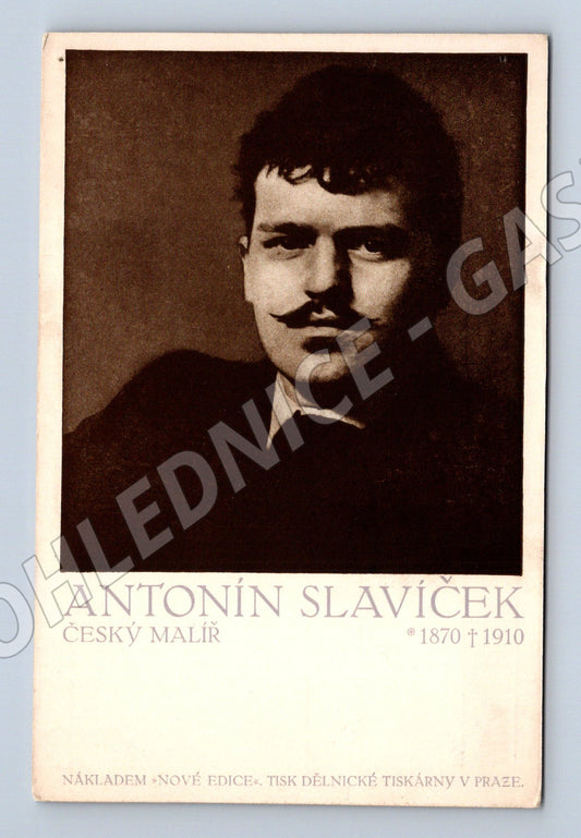 Pohlednice Antonín Slavíček malíř portrét (M9355)