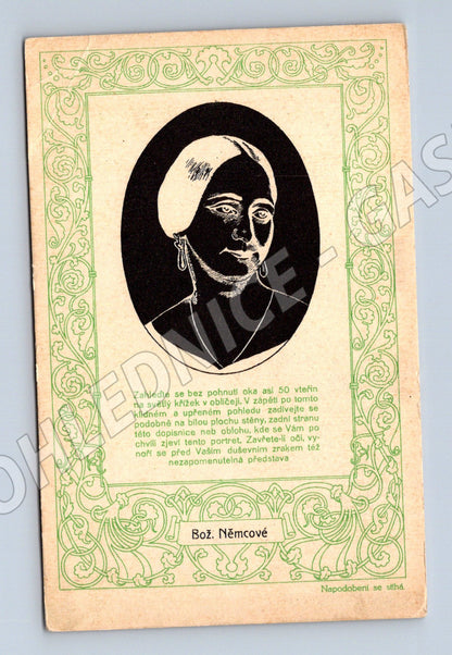Postcard Božena Němcová portrait, old (M9364)