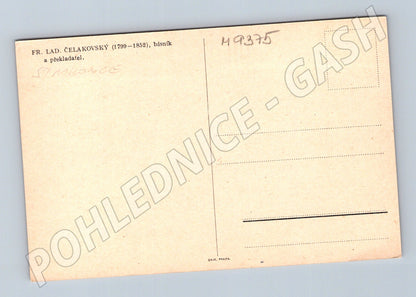 Postcard František Ladislav Čelakovský poet (M9375)