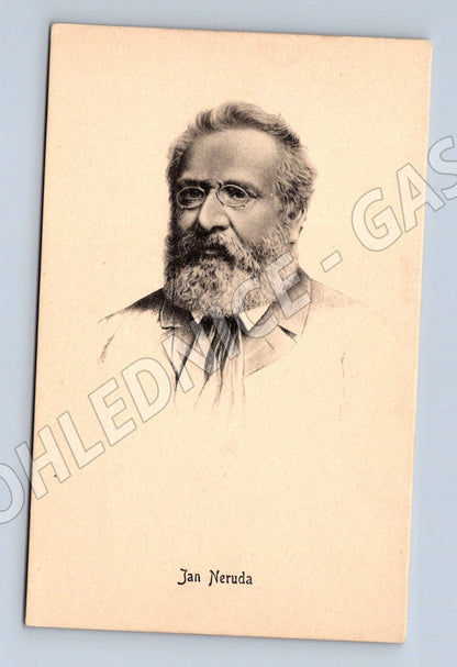 Postcard Jan Neruda portrait unprinted (M9376)