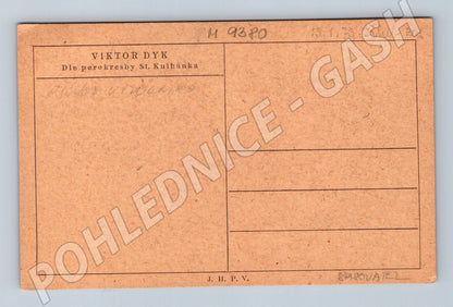 Pohlednice Viktor Dyk perokresba St Kulhánek (M9380)