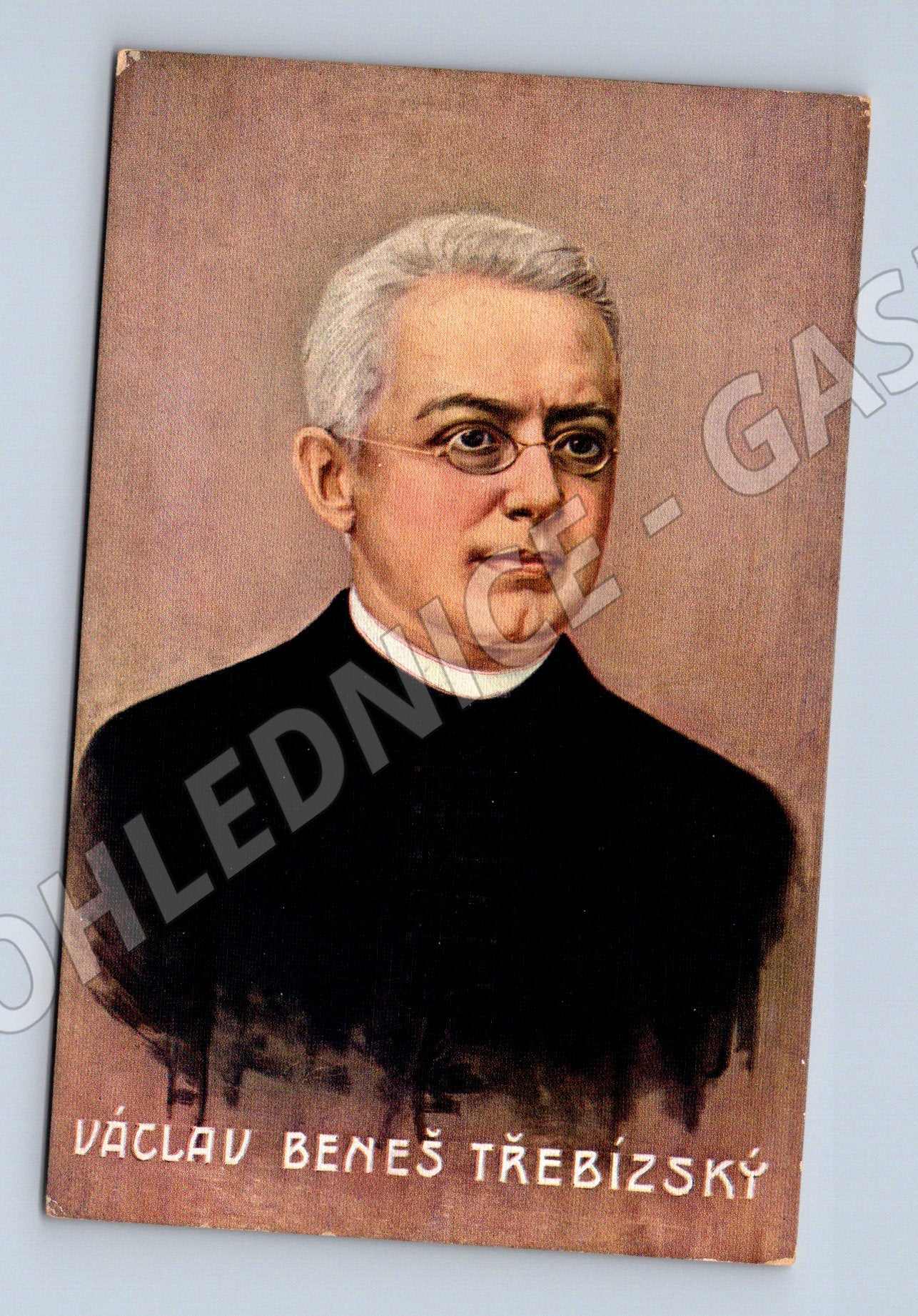 Postcard Václav Beneš, writer and priest from Třebíz (M9381)