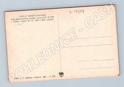 Postcard Václav Beneš, writer and priest from Třebíz (M9381)