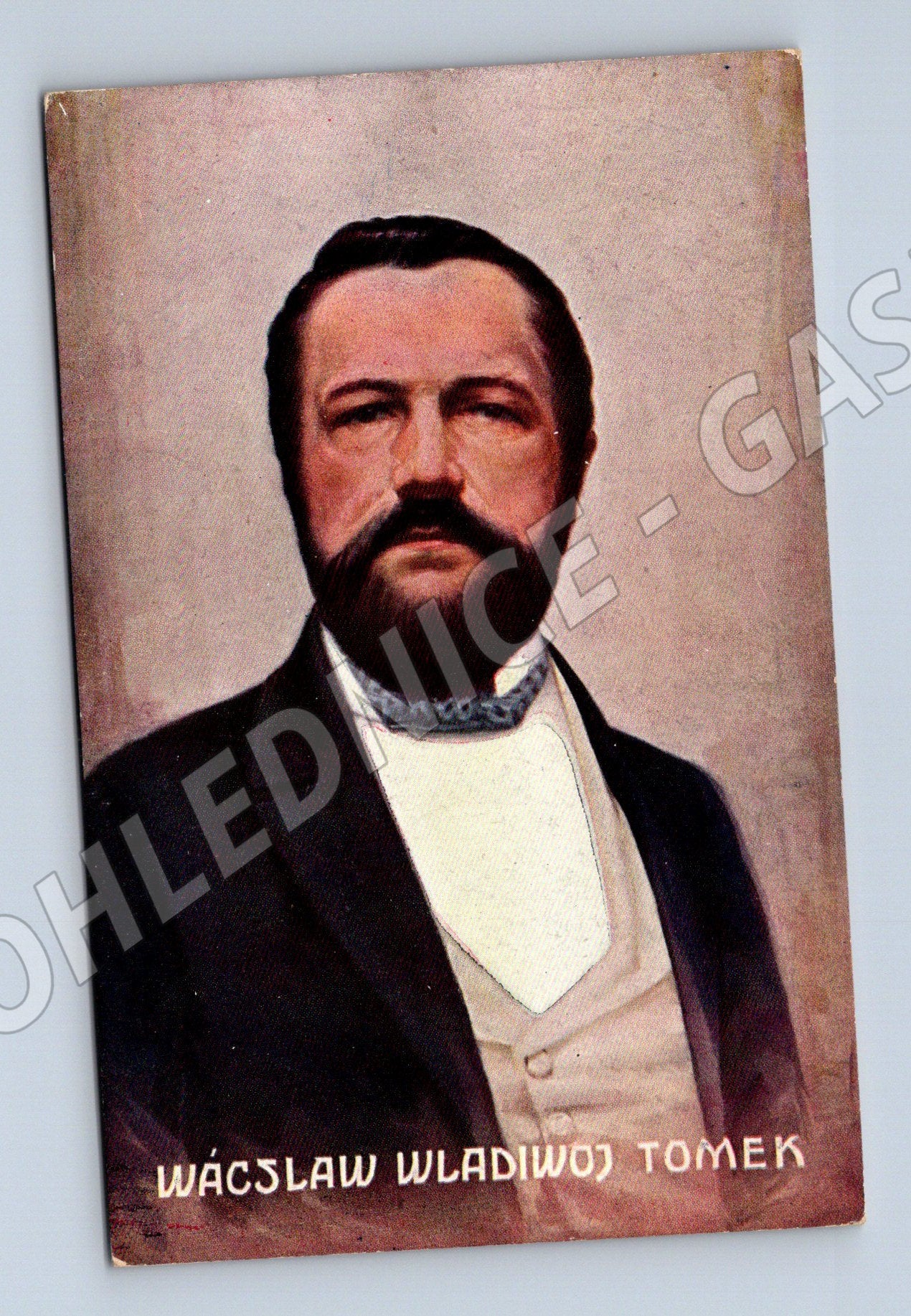 Postcard Václav Vladivoj Tomek Czech historian (M9394)