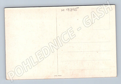 Postcard portrait of a man signed Unio Prague (M9395)