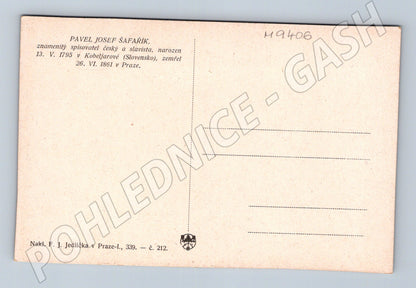 Pohlednice Pavel Josef Šafařík spisovatel slavista (M9406)