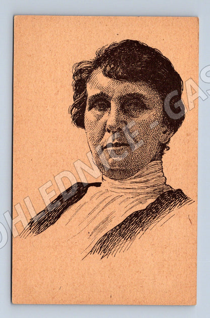 Postcard Gabriela Preissová line drawing Kulhánek (M9410)