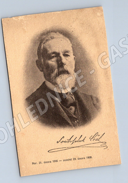 Postcard personality 1846 1908 signature stamp (M9412)