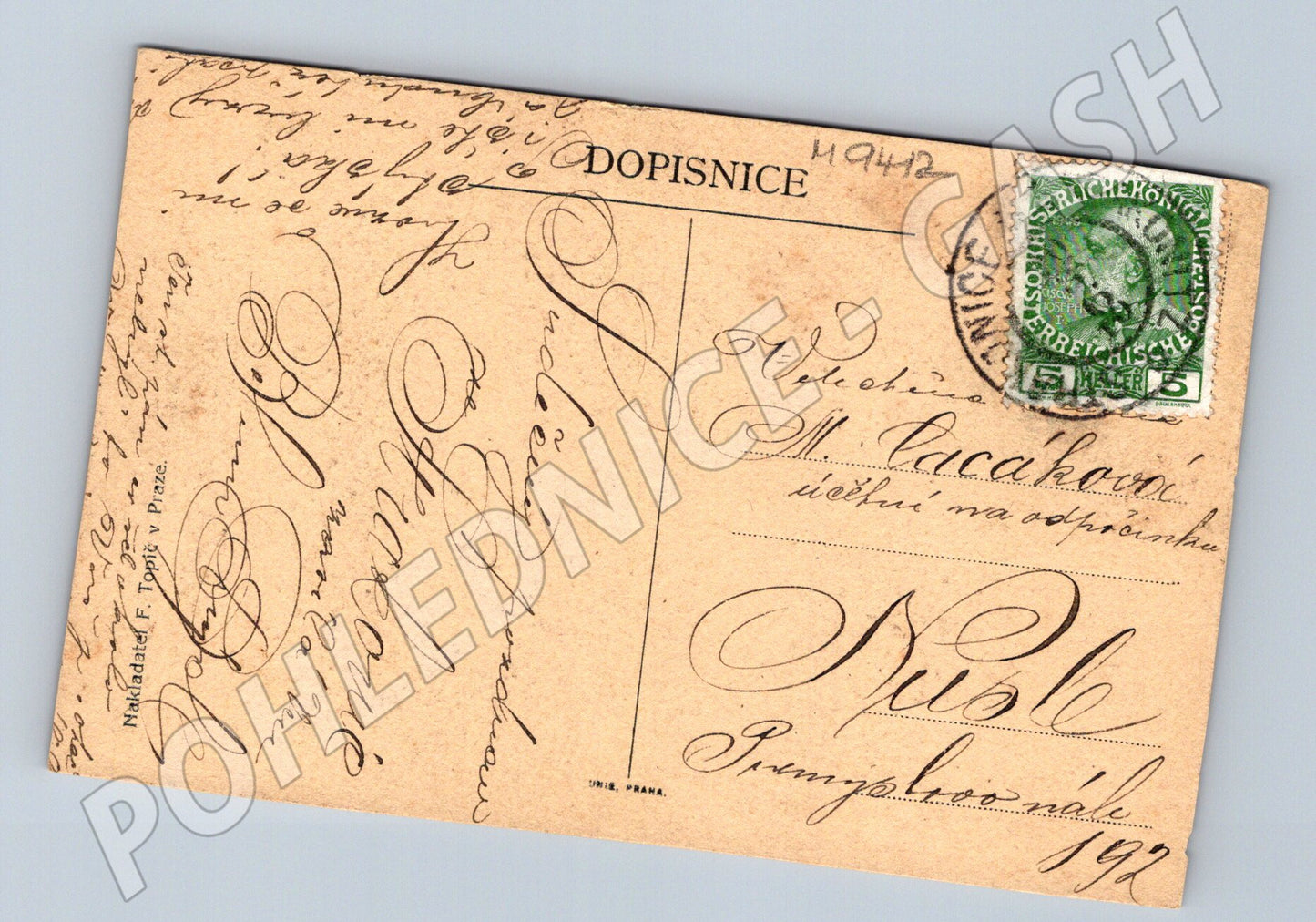 Postcard personality 1846 1908 signature stamp (M9412)