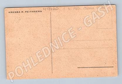 Pohlednice E Vojan portrét Peithner (M9420)