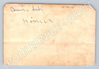 Pohlednice portrét muž a žena květiny (M9424)