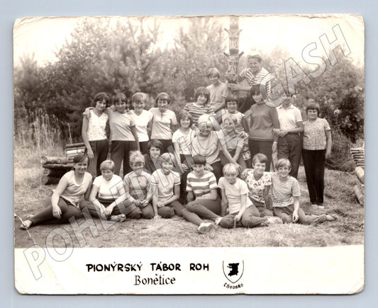 Pohlednice pionýrský tábor ROH Bonětice skupina (M9425)