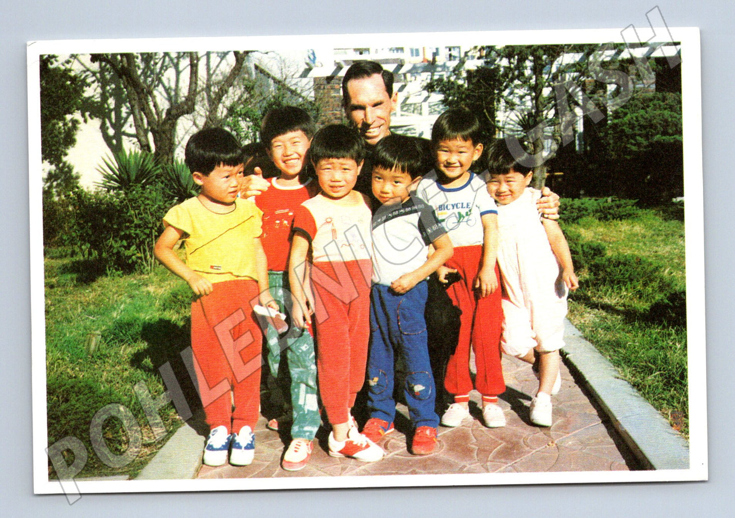 Pohlednice Otec Schwartz a děti Korea Filipíny (M9426)