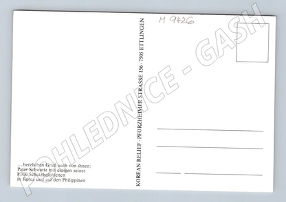 Pohlednice Otec Schwartz a děti Korea Filipíny (M9426)