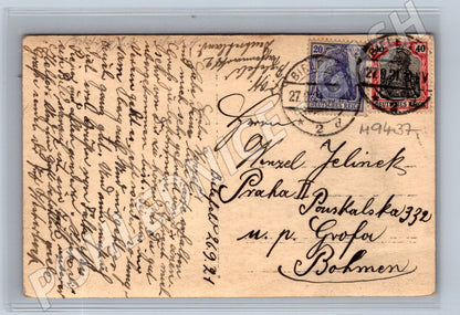 Pohlednice skupinová fotografie 1921 Německo Bielefeld (M9437)