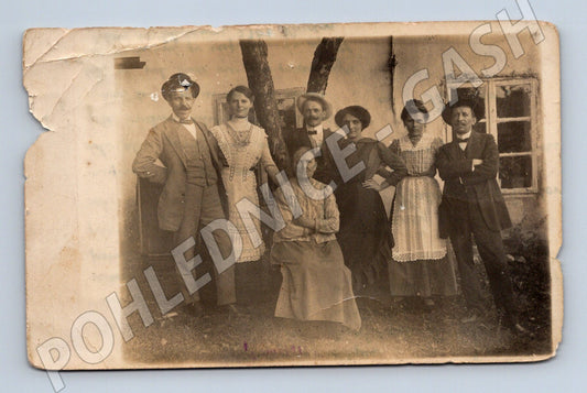 Pohlednice rodinný portrét Rakousko Uhersko (M9440)