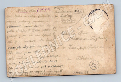 Pohlednice dělníci na stavbě 1911 Bottrop (M9442)