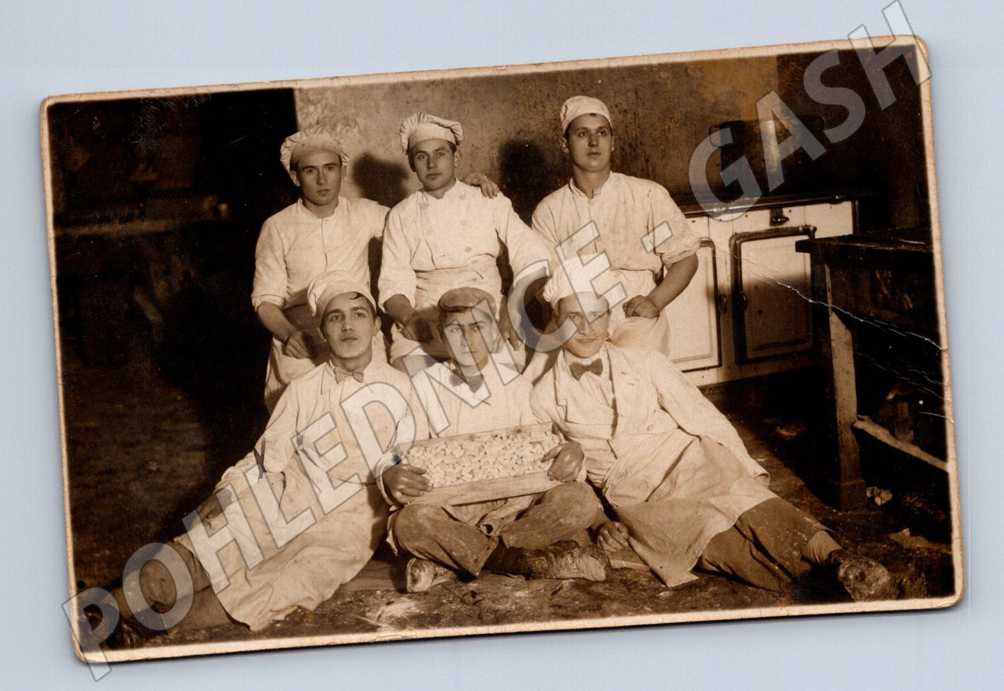 Postcard chef Silva 1930 old kitchen (M9444)