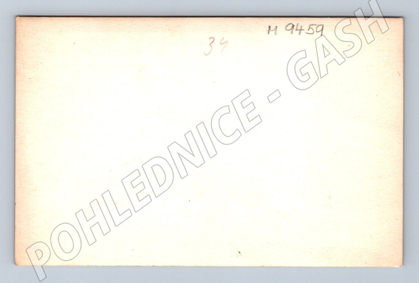 Postcard two men in the park small format (M9459)