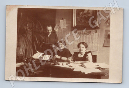 Pohlednice kancelářská scéna ČR 1915 (M9460)