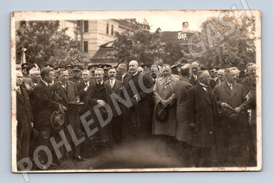 Pohlednice skupina osobností venkovní vojáci (M9461)