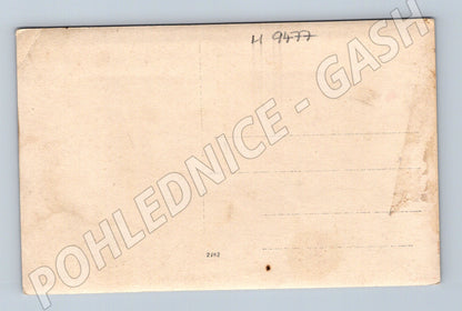 Postcard passenger on a ship sepia circa 1900 (M9477)