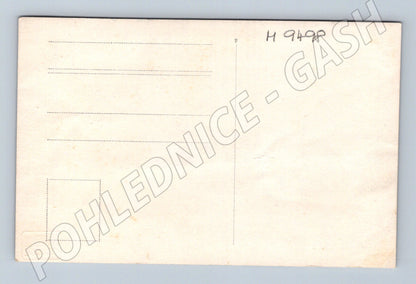 Postcard woman and child portrait dry seal (M9498)