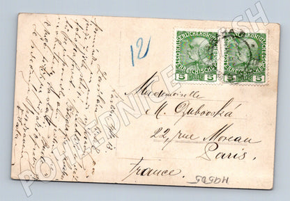 Postcard group of men from the Karlín University (M9505)