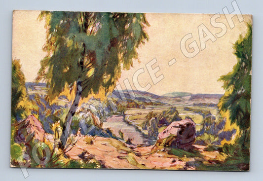 Postcard Alois Kalvoda Czech landscape (M9525)