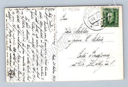 Postcard Czech landscape, used 1927 (M9526)