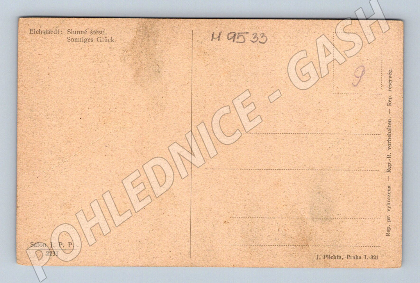 Postcard Eichstaedt Sunny Happiness circa 1900 (M9533)