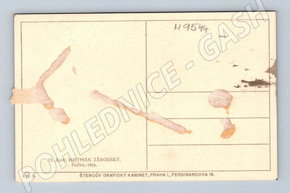 Postcard M Aleš Governor of Tábor 1893 (M9544)