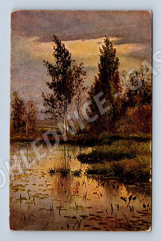 Postcard landscape at sunset (M9555)
