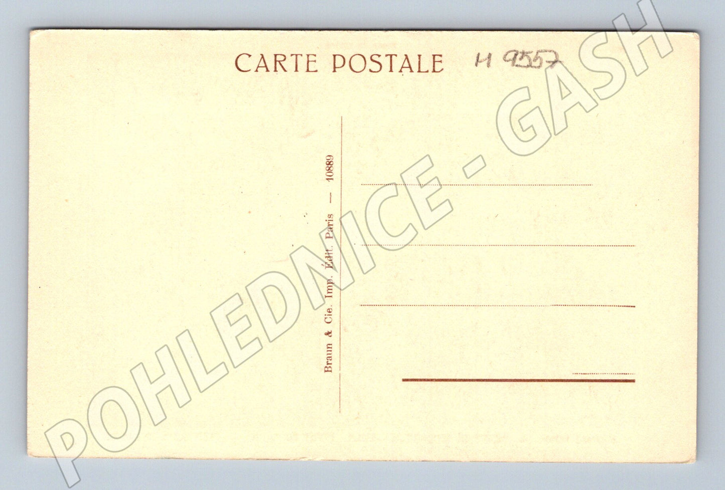 Pohlednice voly na práci dle Troyon (M9557)